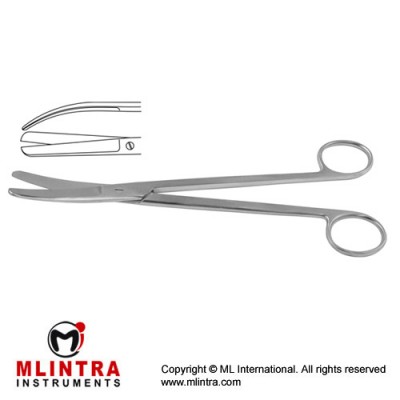Sims Gynecological Scissor Curved Stainless Steel, 20 cm - 8" Sims Gynecological Scissor Curved Stainless Steel, 20 cm - 8"